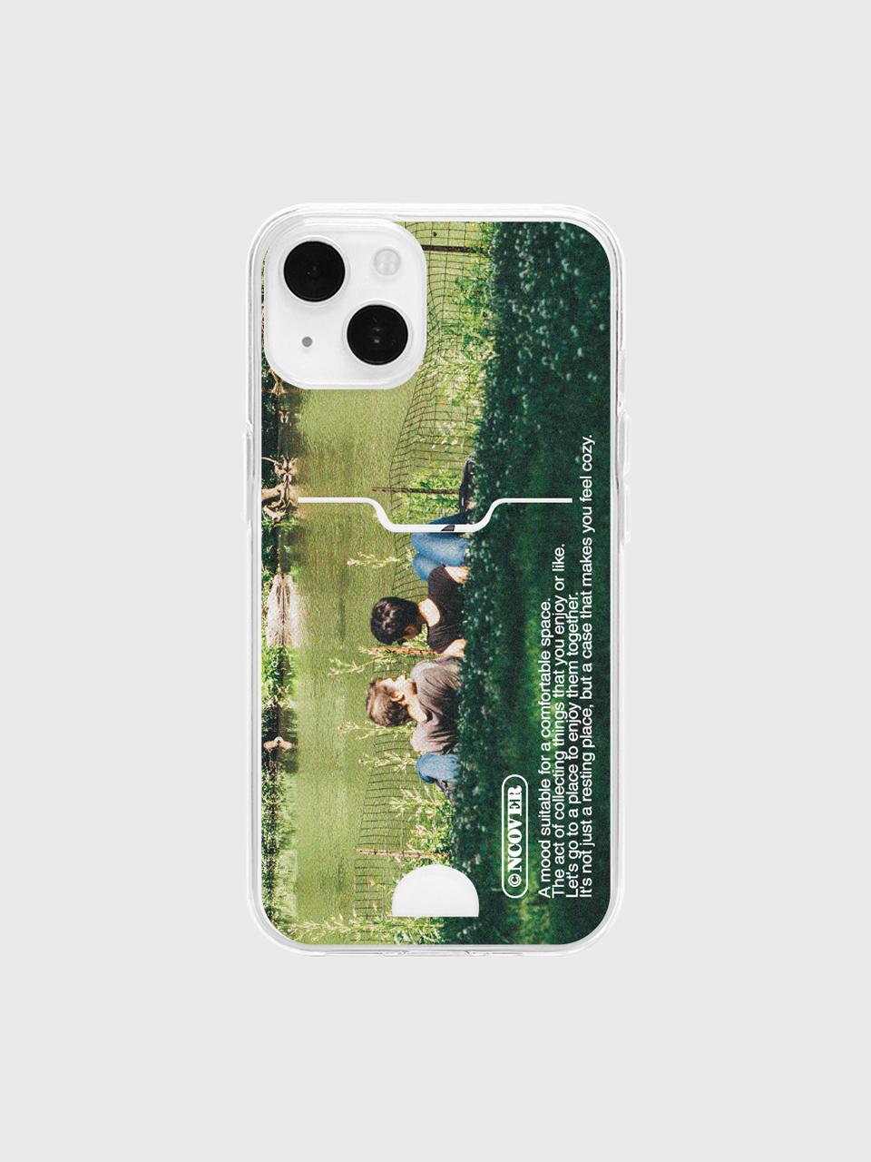 GREENERY COUPLE Card Storage Jelly Phone Case [Clear] - NCOVER - Modalova