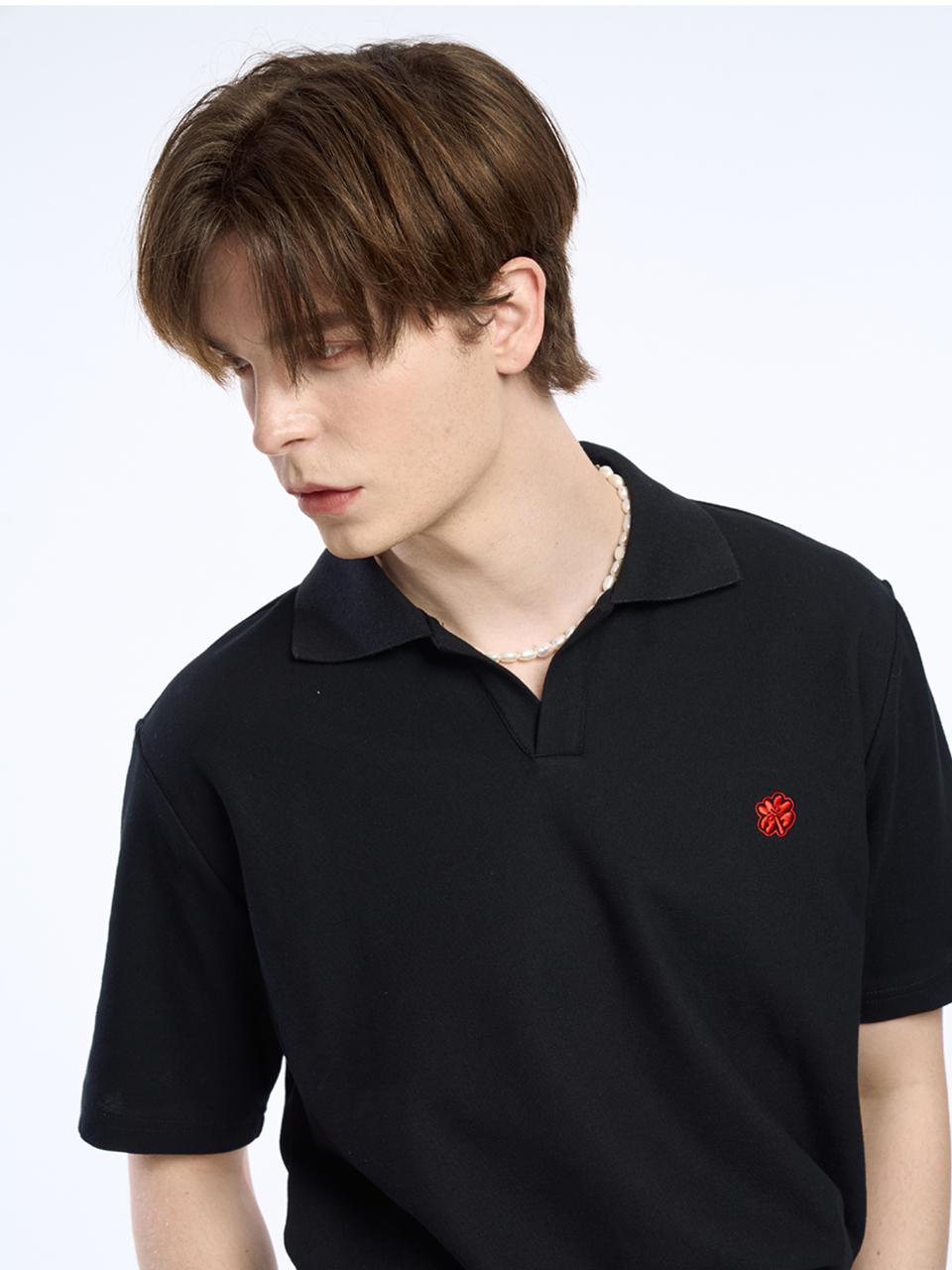 Clover Embroidery Essential Pique Polo [] - CLEVER FIELD - Modalova
